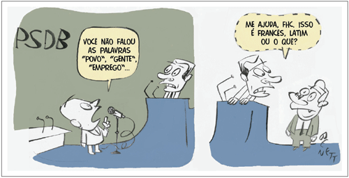 Charge do Benett hoje na Folha de S. Paulo