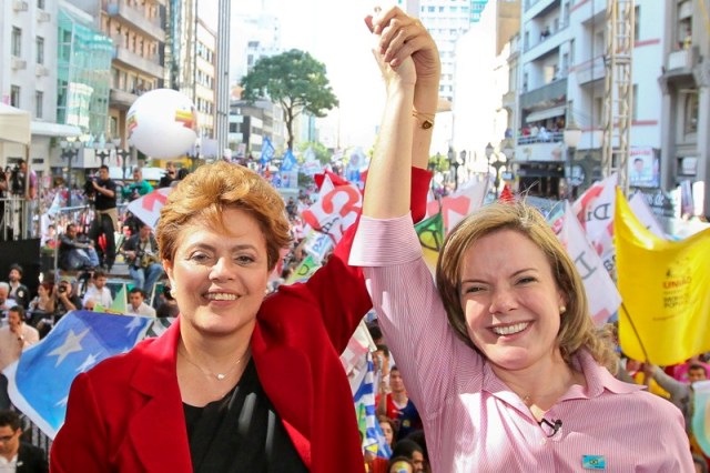 Presidenta Dilma Rousseff e a Ministra da Casa Civil, Gleisi Hoffmann