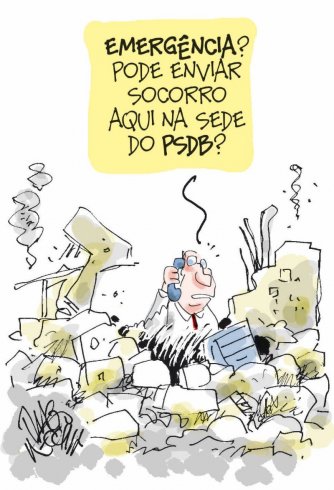 Charge do Tiago Recchia hoje na Gazeta do Povo
