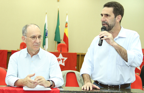 Rui Falcão e Enio Verri, reeleitos presidentes do PT Nacional e Estadual do Paraná