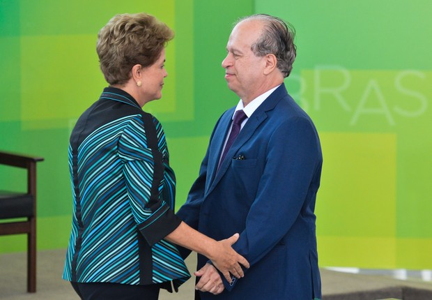 Dilma e o Ministro da Educação, Renato Janine Ribeiro
