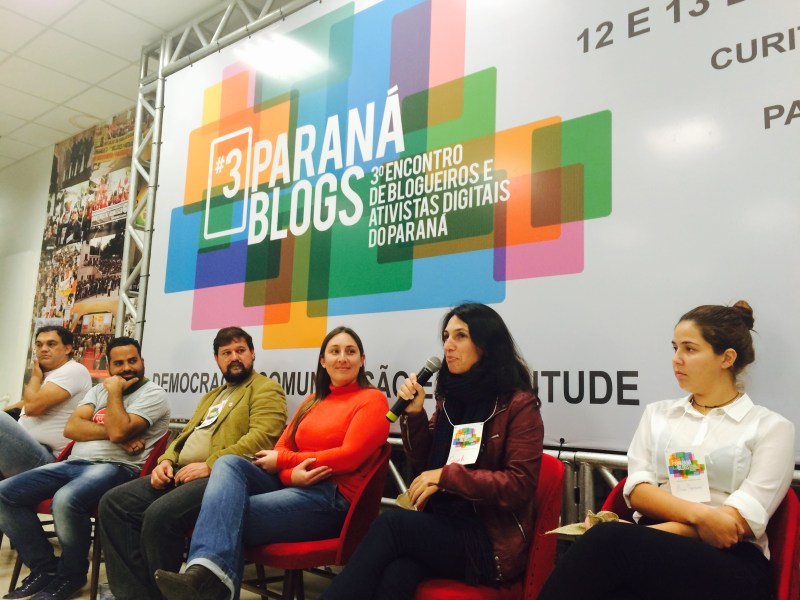 Angela no #3ParanáBlogs. Foto de Tarso Cabral Violin